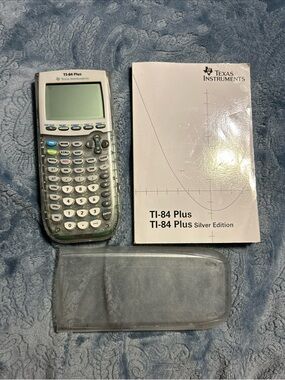 Texas Instruments TI-84 Plus Graphing Calculator - Silver and Clear